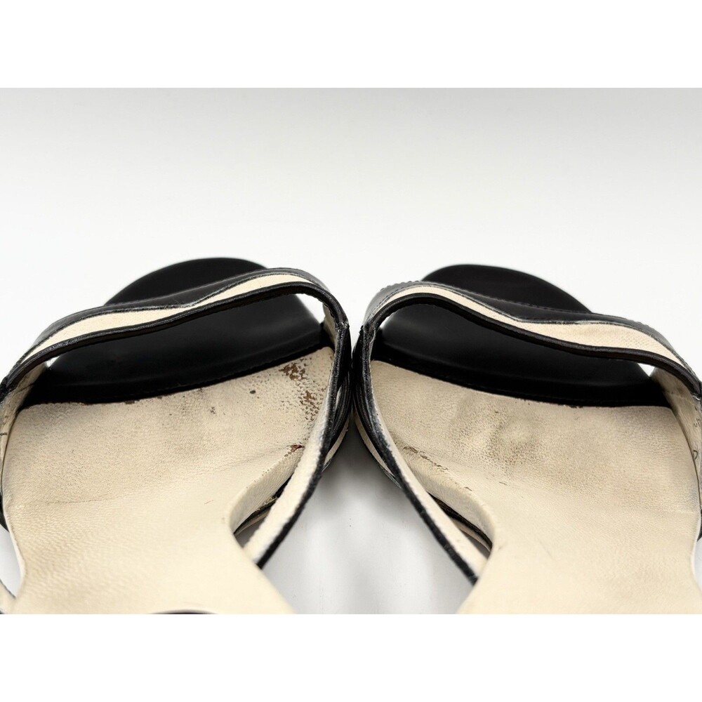 Gucci Black Leather & Canvas Kitten Heels Vintage Y2K Size EU 35.5 - Picture 9 of 13